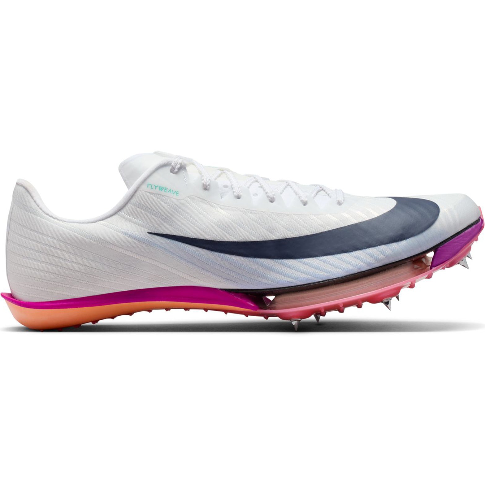 Air Zoom Maxfly 2 Running Spikes White / Bright Crimson / Hyper Turquoise / Obsidian - Achilles Heel