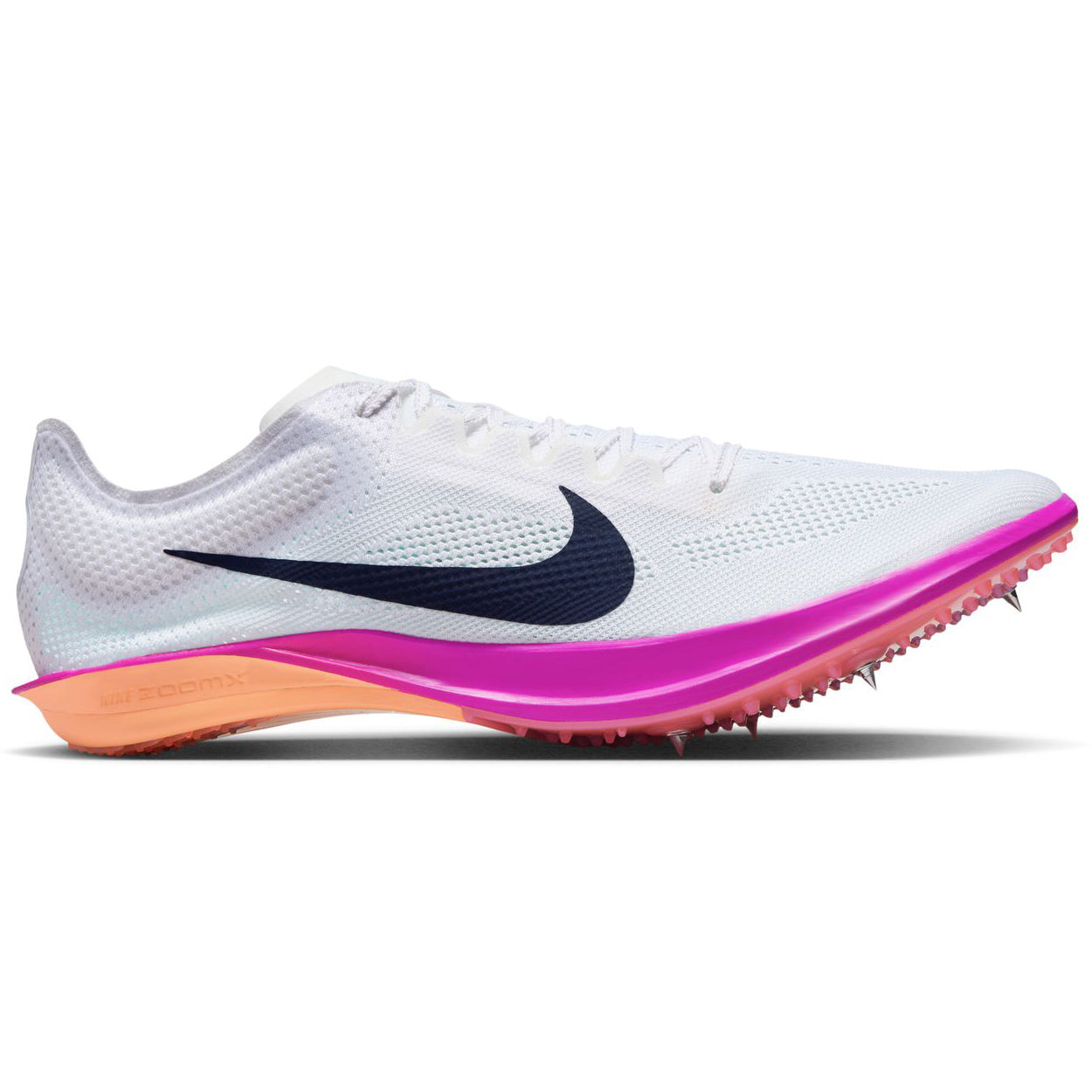 Dragonfly 2 Running Spikes White / Hyper Turquoise / Fire Pink / Obsidian - Achilles Heel