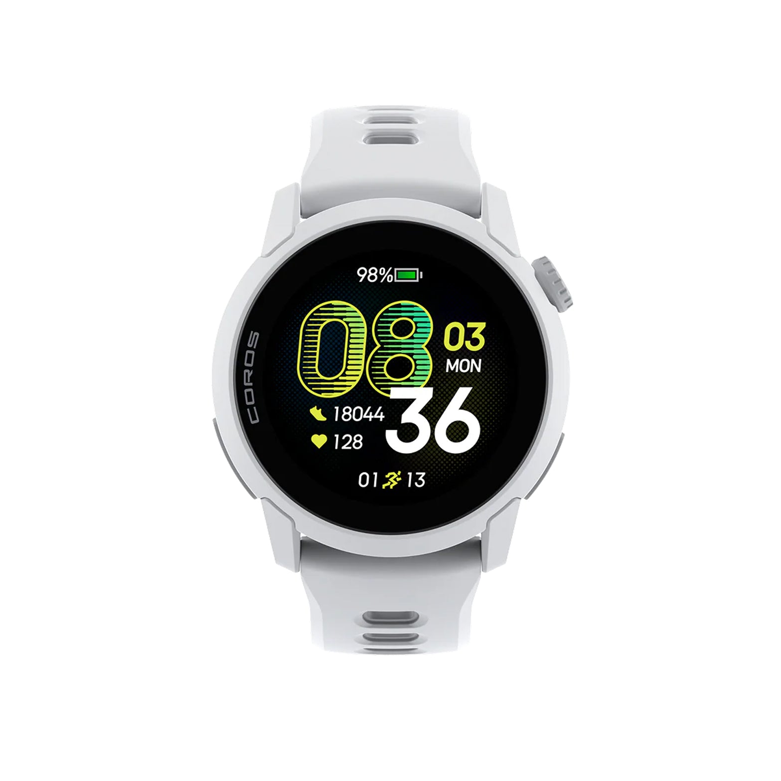 Pace 4 Silicone Strap GPS Sport Watch White - Achilles Heel