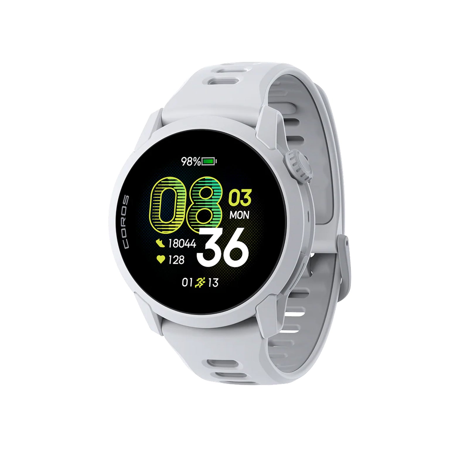 Pace 4 Silicone Strap GPS Sport Watch White - Achilles Heel
