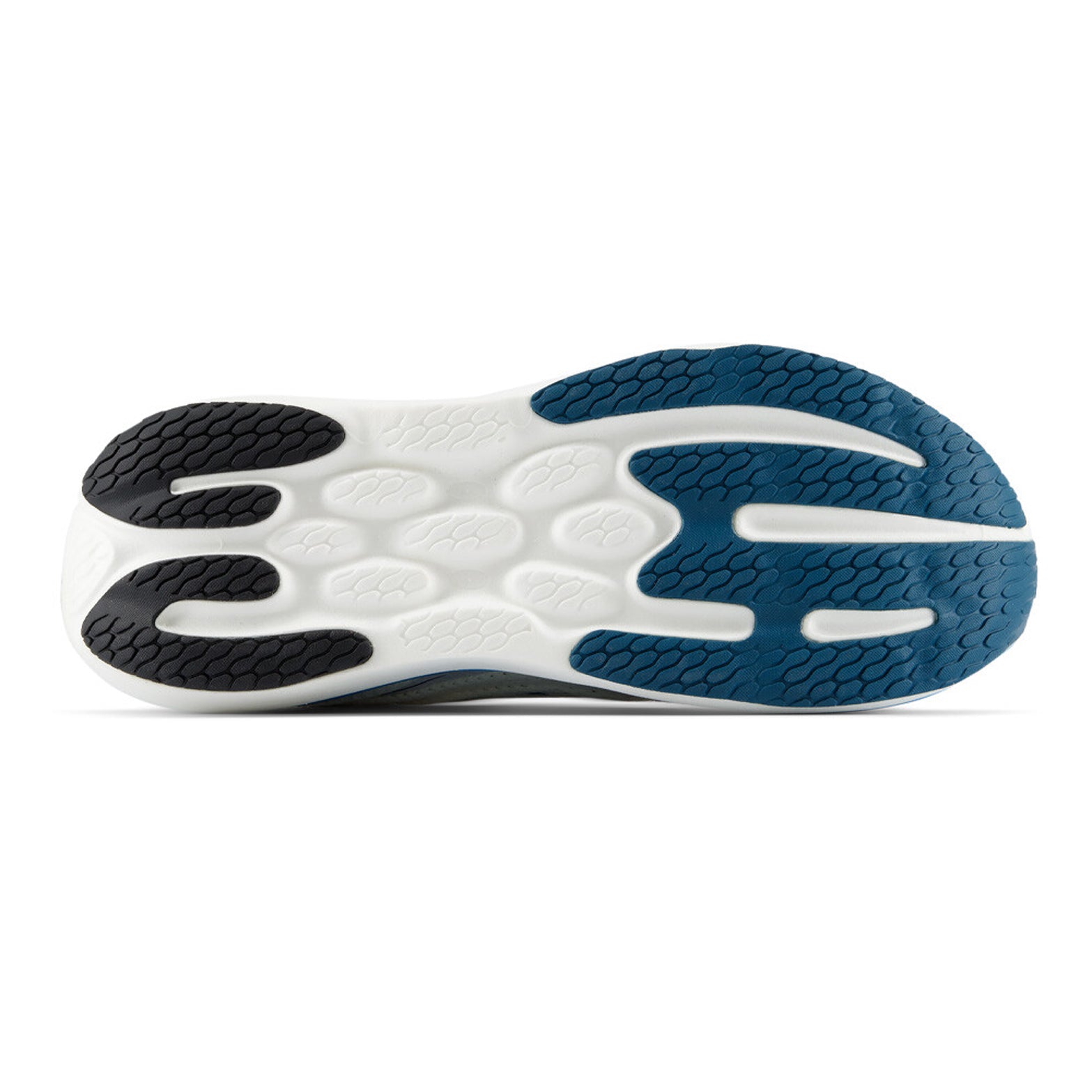 Men's New Balance 1080v15 Running Shoes Angora Altitude sole view displaying rubber outsole for reliable road traction and durability during daily training miles