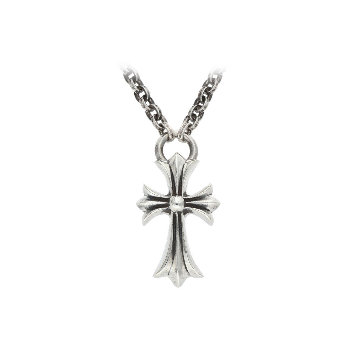 Polished Cross Pendant Chain Necklace
