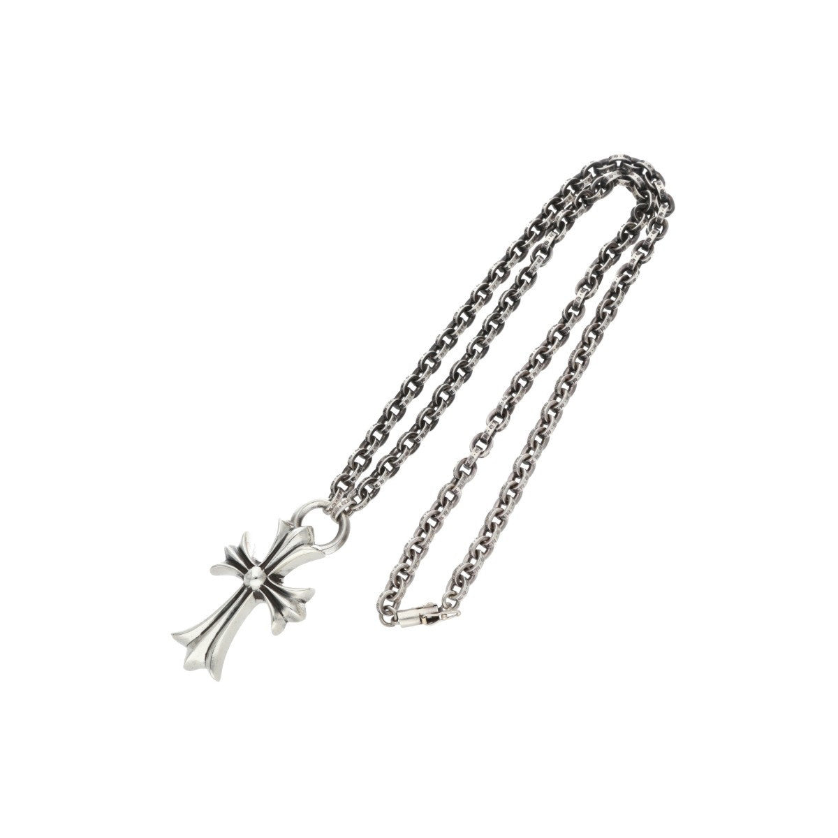 Polished Cross Pendant Chain Necklace