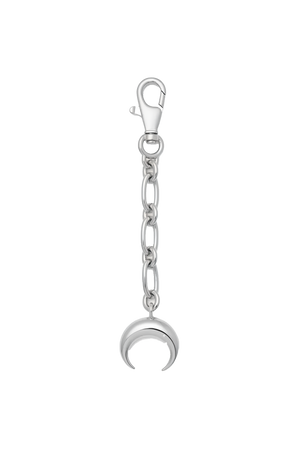 Moon charm keychain