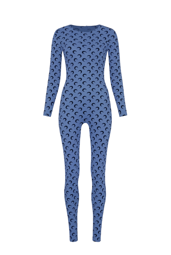 MOON PRINTED JERSEY LS CATSUIT