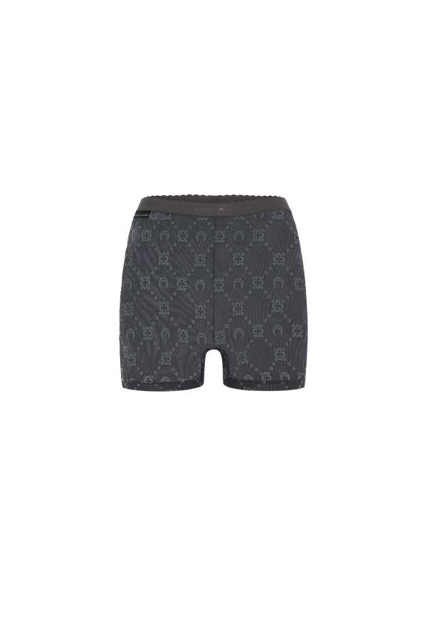 Recycled Mesh Flock Mini Shorts
