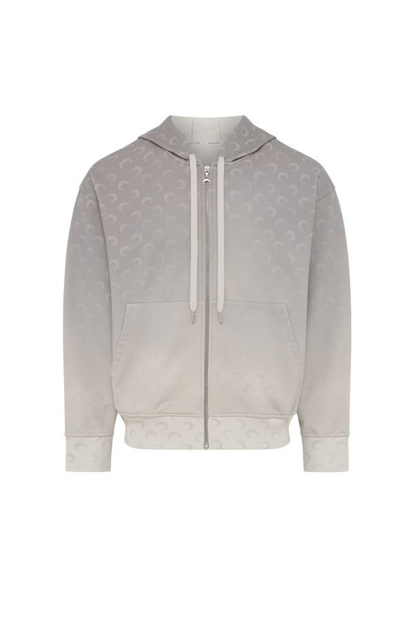Moon Faded Fleece Zipped Hoodie