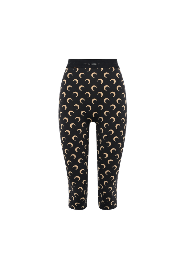 MOON PRINTED JERSEY CAPRI PANTS