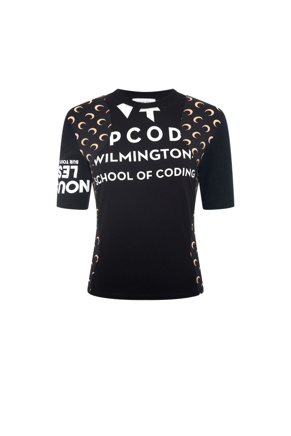 Upcycled jersey baby fit t-shirt