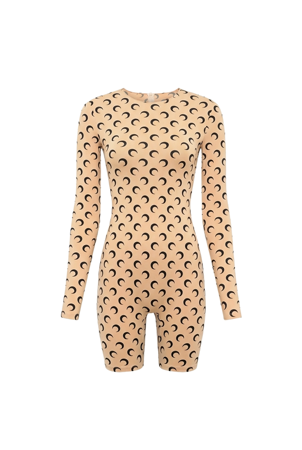 Recycled Moon Jersey Short Catsuit