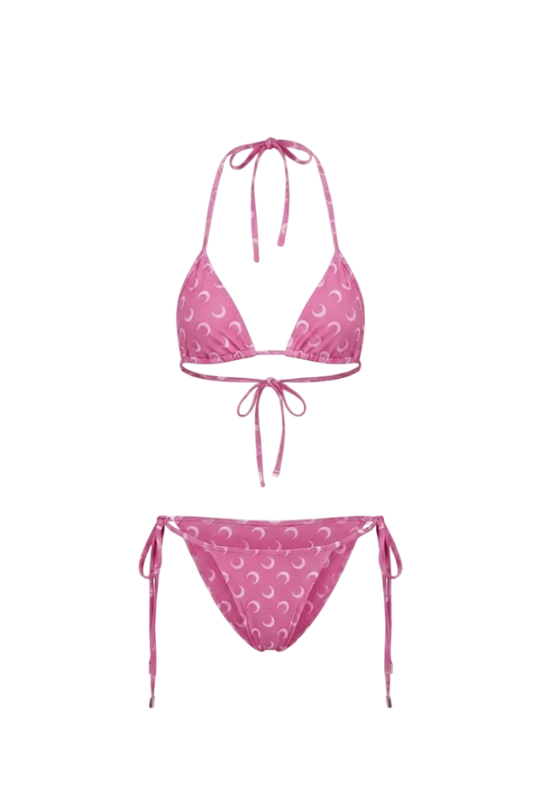 Moon printed jersey swimwear bikini set