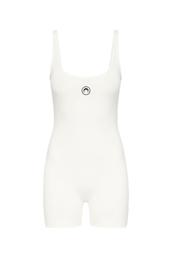 MOON LOGO RIBBED JERSEY SHORT CATSUIT