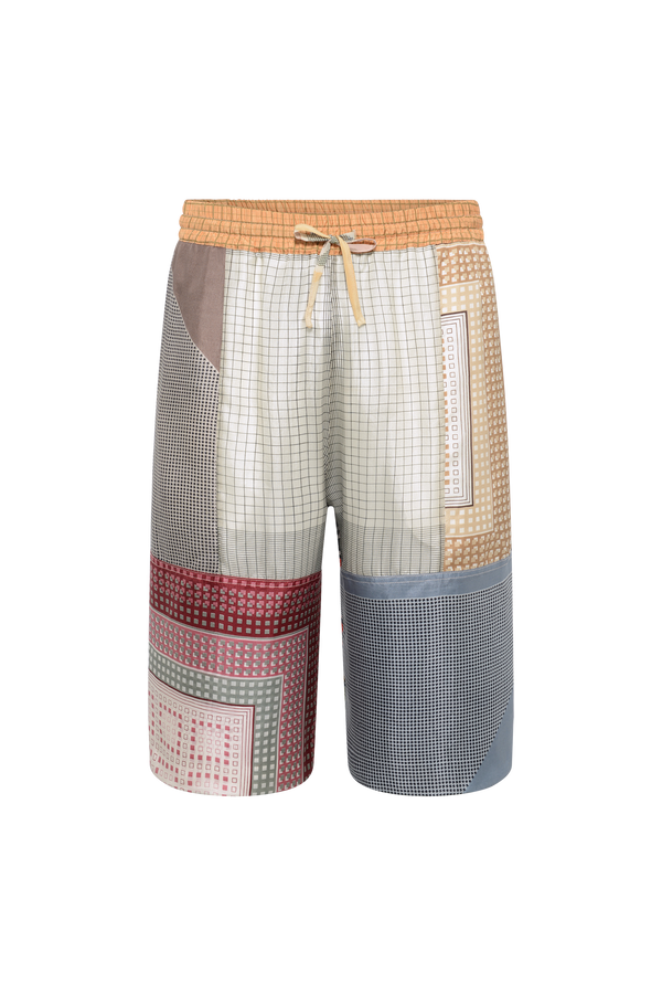 Upcycled Silk Scarves Bermudas