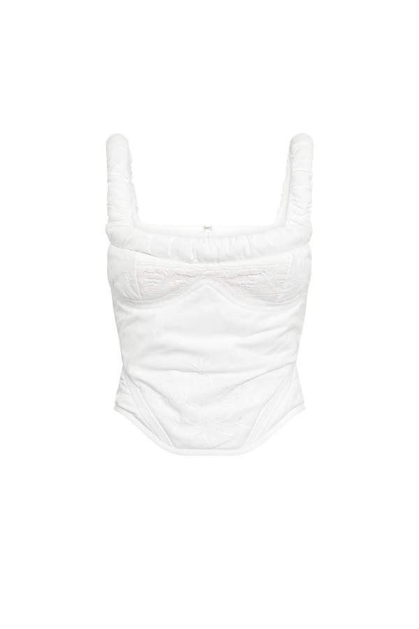 Regenerated Household Linen Corset Top