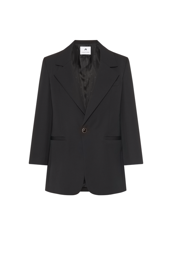 VIRGIN WOOL TWILL BOXY BLAZER