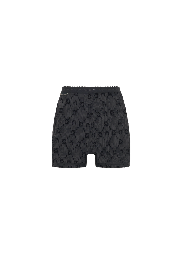 Recycled Mesh Flock Mini Shorts
