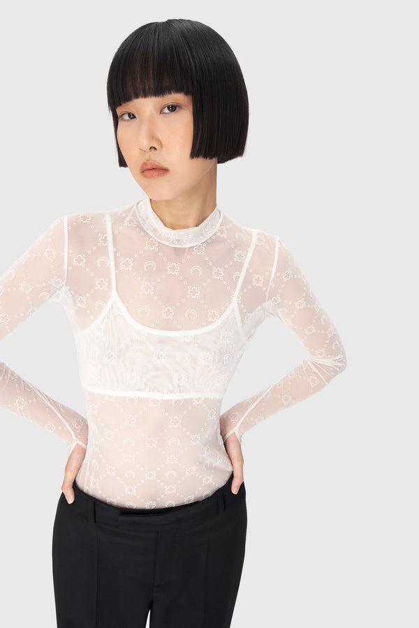 Recycled Mesh Flock Bralette
