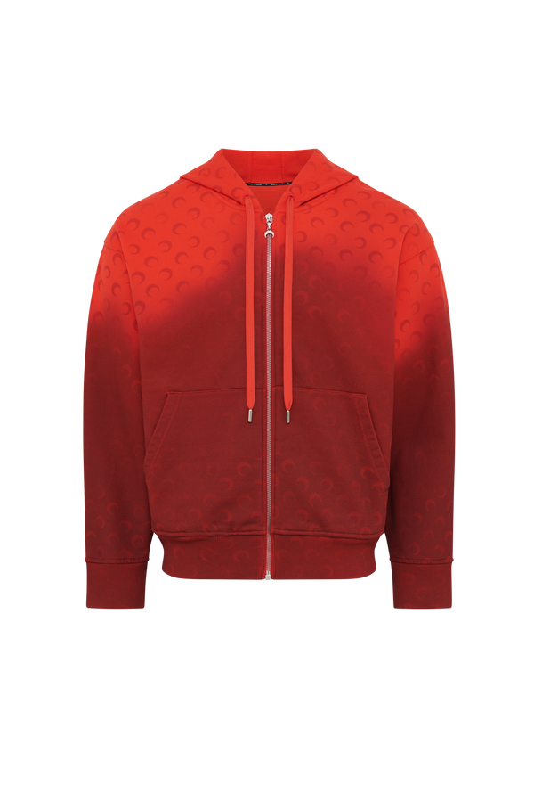 Moon Faded Fleece Zipped Hoodie