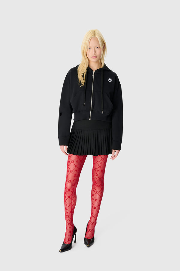 MOONOGRAM MESH FLOCK TIGHTS