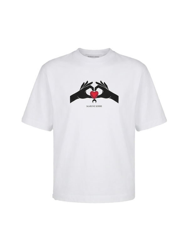 MOON HEART CREWNECK T-SHIRT