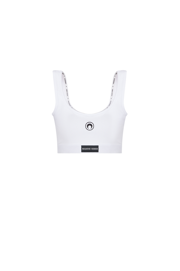 Moon Logo Stretched Jersey Sport Bra