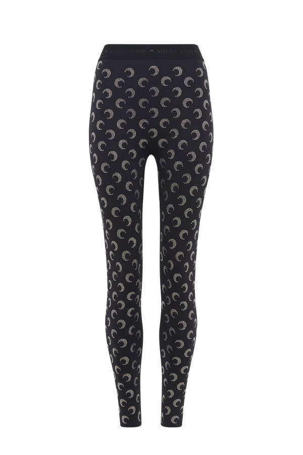 Recycled Moon Strass Jersey Stirrup Leggings