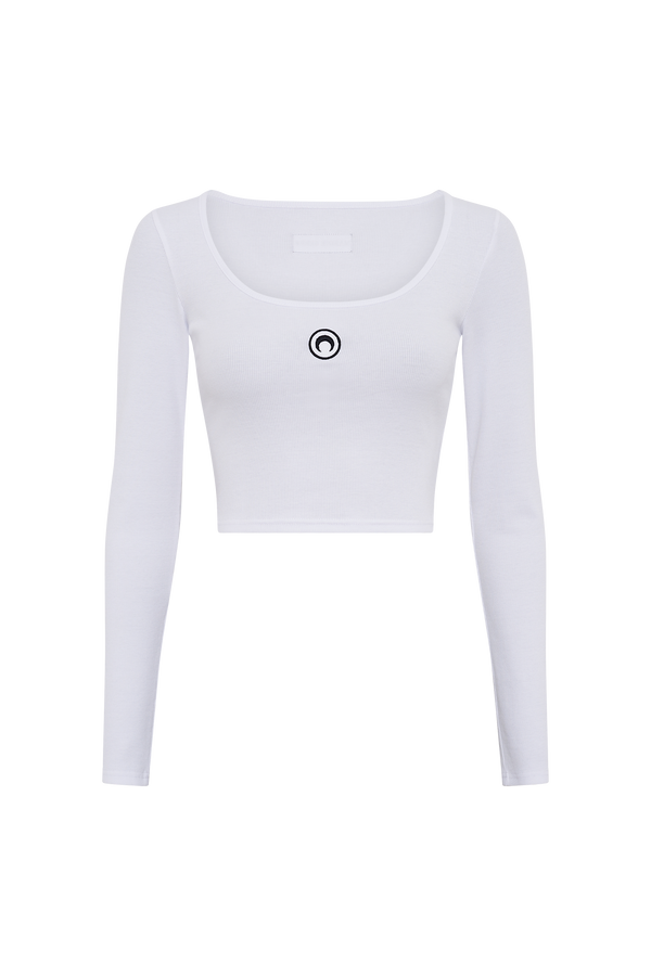 MOON LOGO JERSEY LS ROUNDNECK TOP