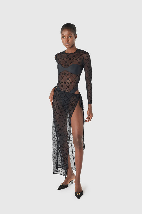 Moonogram meshflock cover-ups