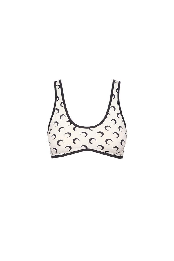 Moon printed jersey bra