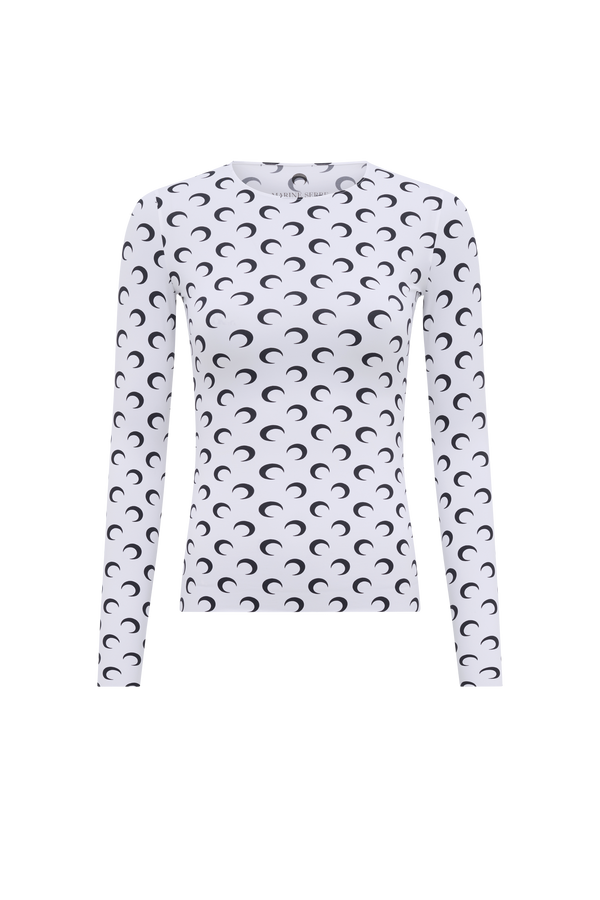 Recycled Moon Jersey Second Skin Crewneck Top