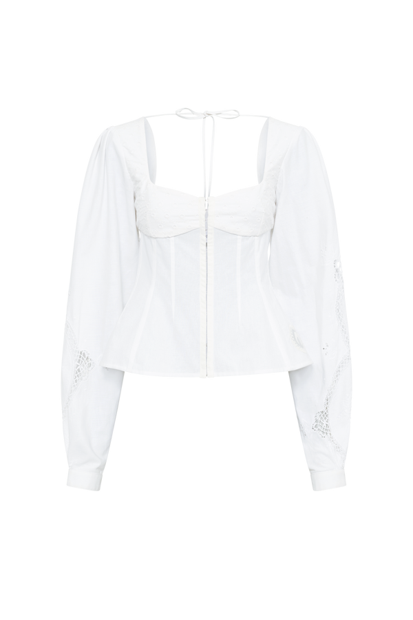 Regenerated Household Linen Shirt Blouse