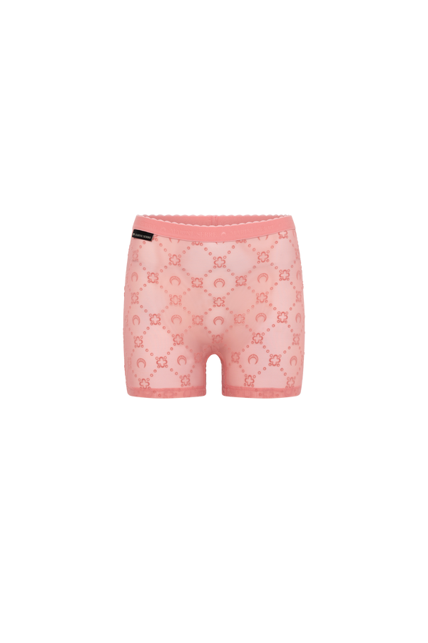 Recycled Mesh Flock Mini Shorts