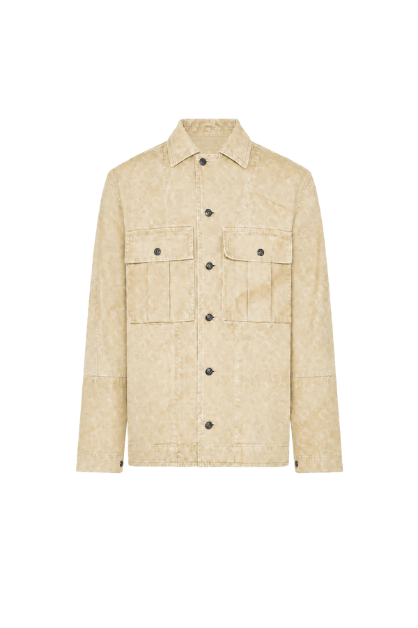 Faded moon denim trucker jacket