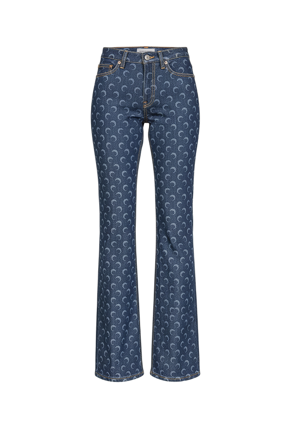 Midnight blue denim bootcut jeans