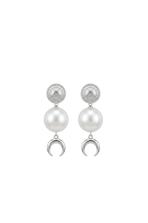 SILVER PLATED PEARL PENDANTS