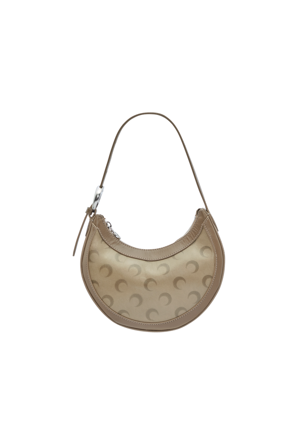 Faded leather moon eclips mini bag